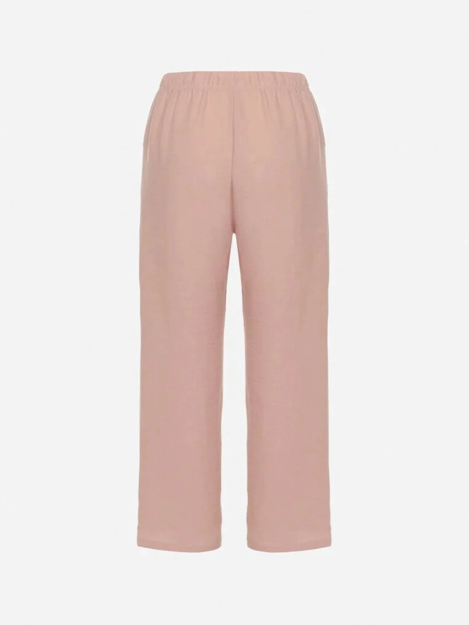 Pantalon droit effet lin – Image 4