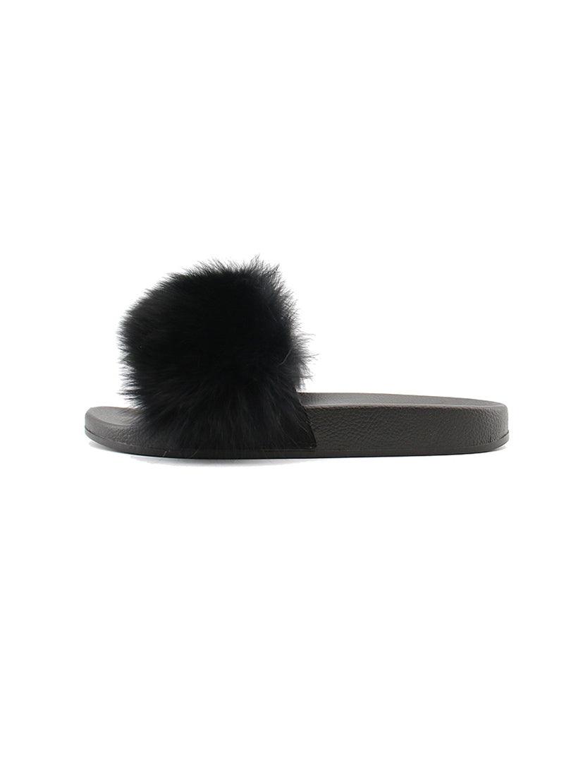 Claquettes fausse fourrure