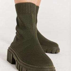 Bottines chaussettes blanches