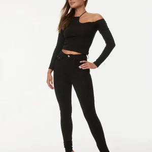 Pantalon skinny taille haute