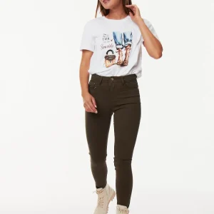 Pantalon skinny taille haute