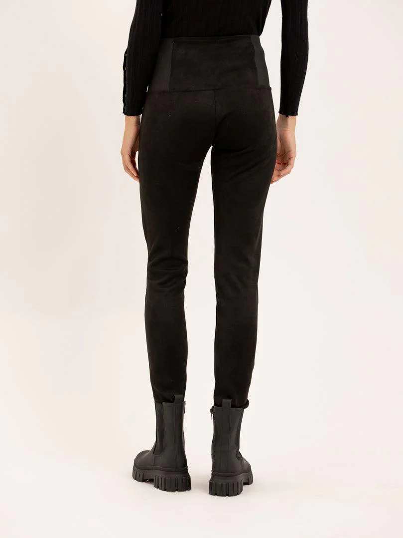 Legging taille haute moulante en velours – Image 4