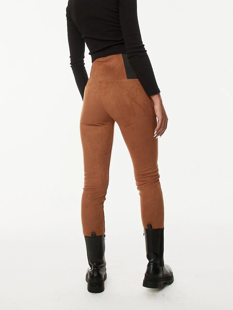 Pantalon style cavalier en velours