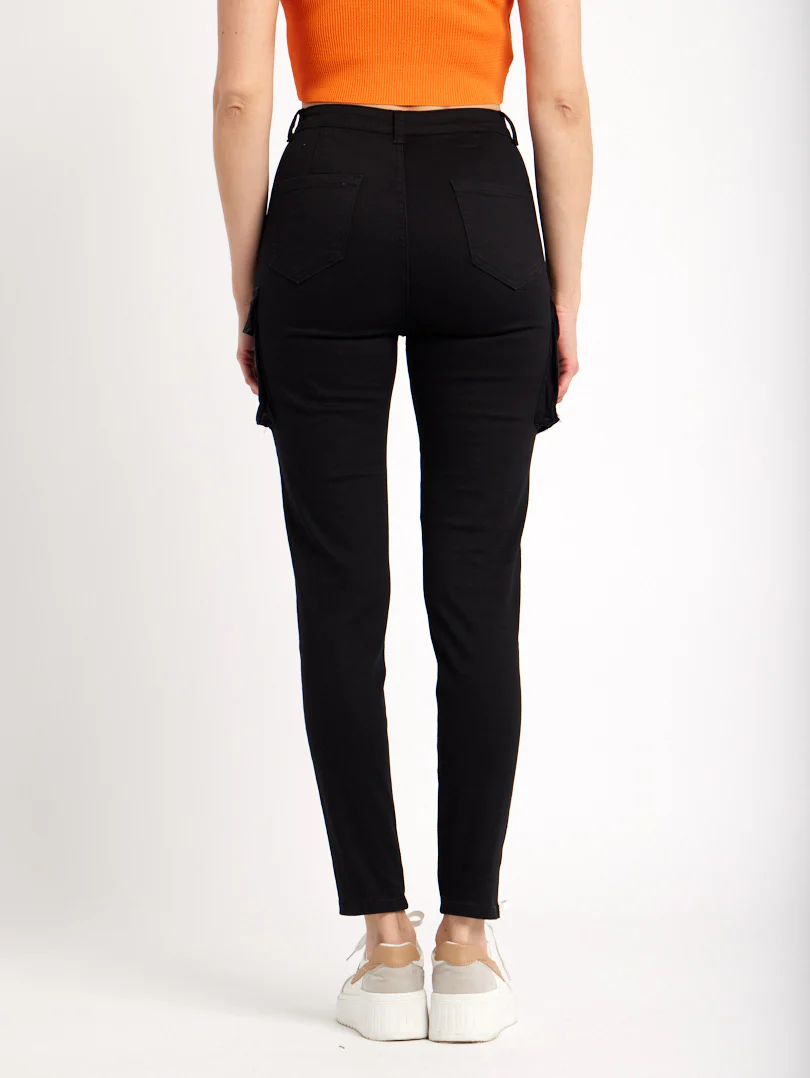 Pantalon cargo skinny avec poches à rabat – Image 4