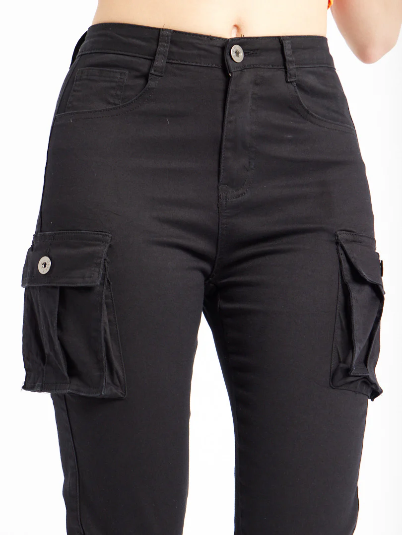 Pantalon cargo skinny avec poches à rabat – Image 5