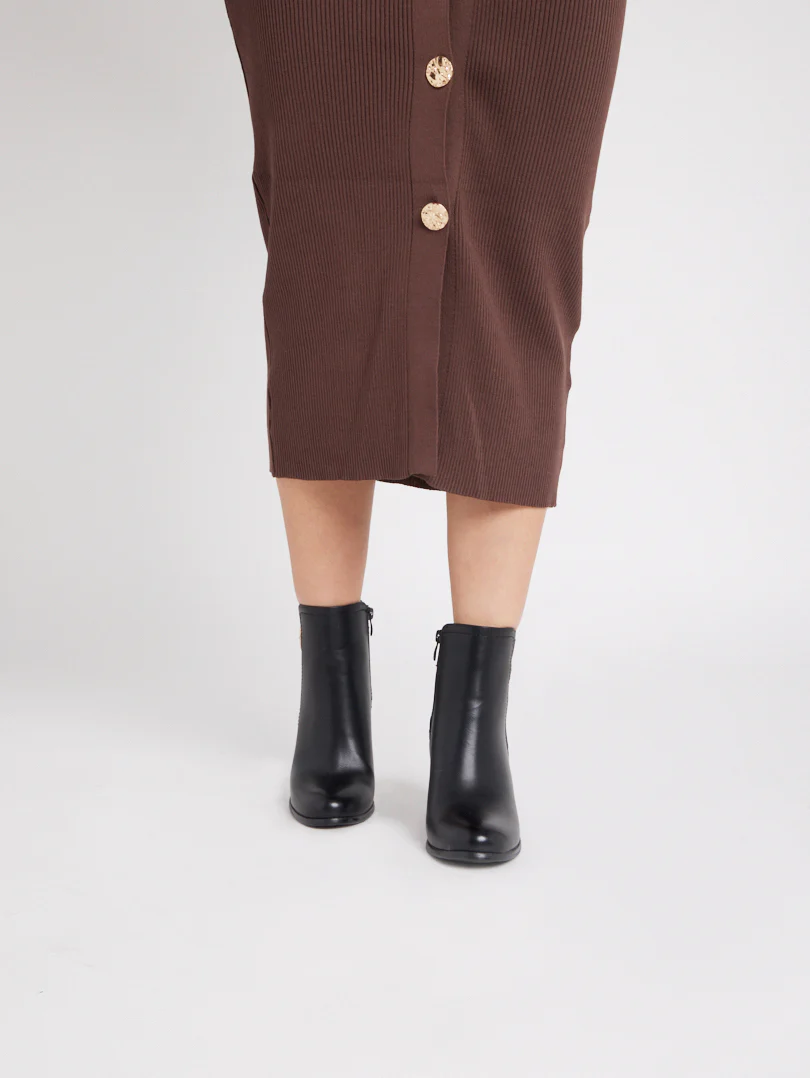Bottines talons hauts carrés