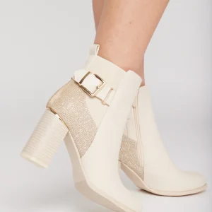 Bottines talons hauts carrés