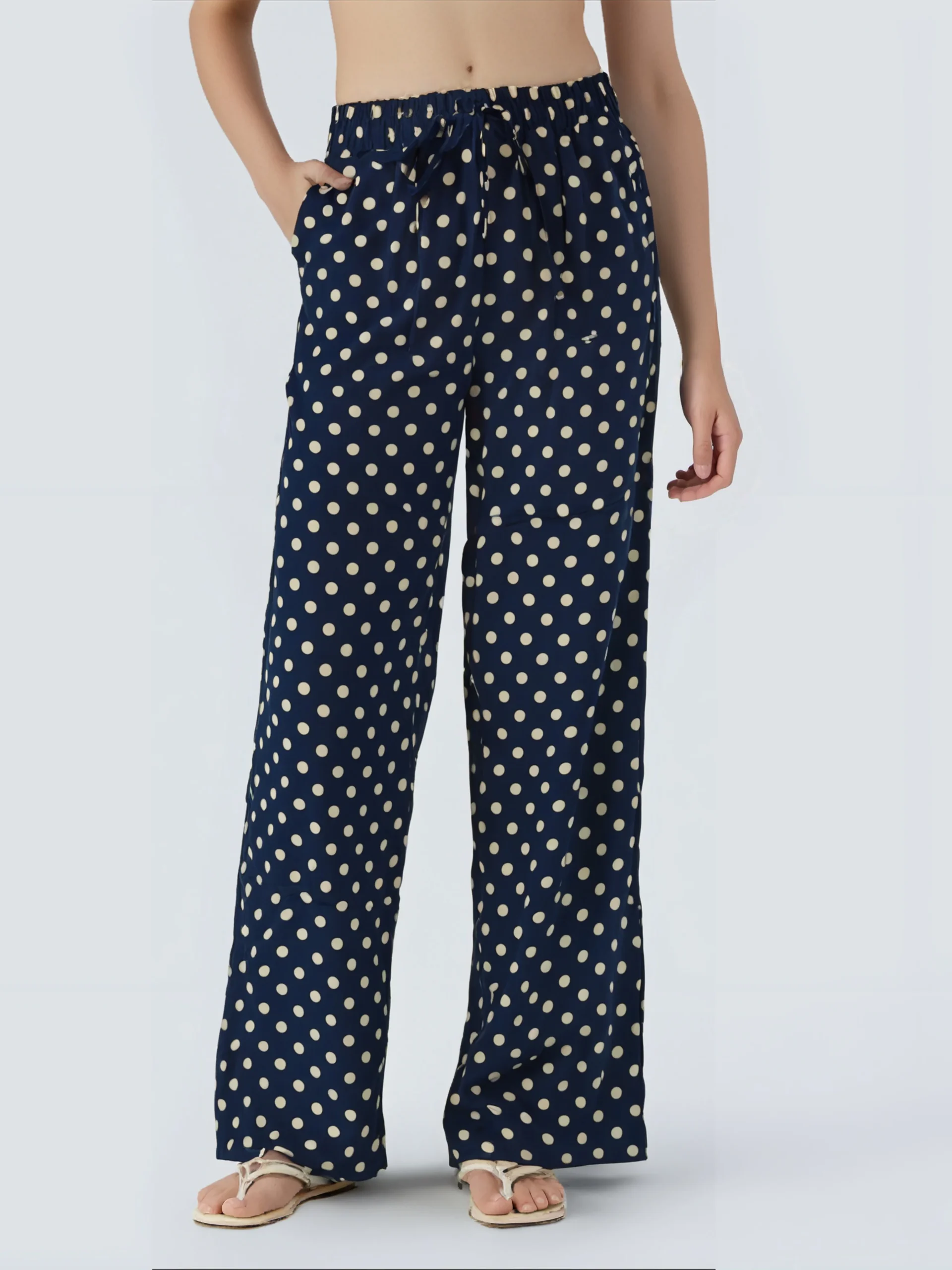Pantalon Décontracté à Petits Pois – Image 5