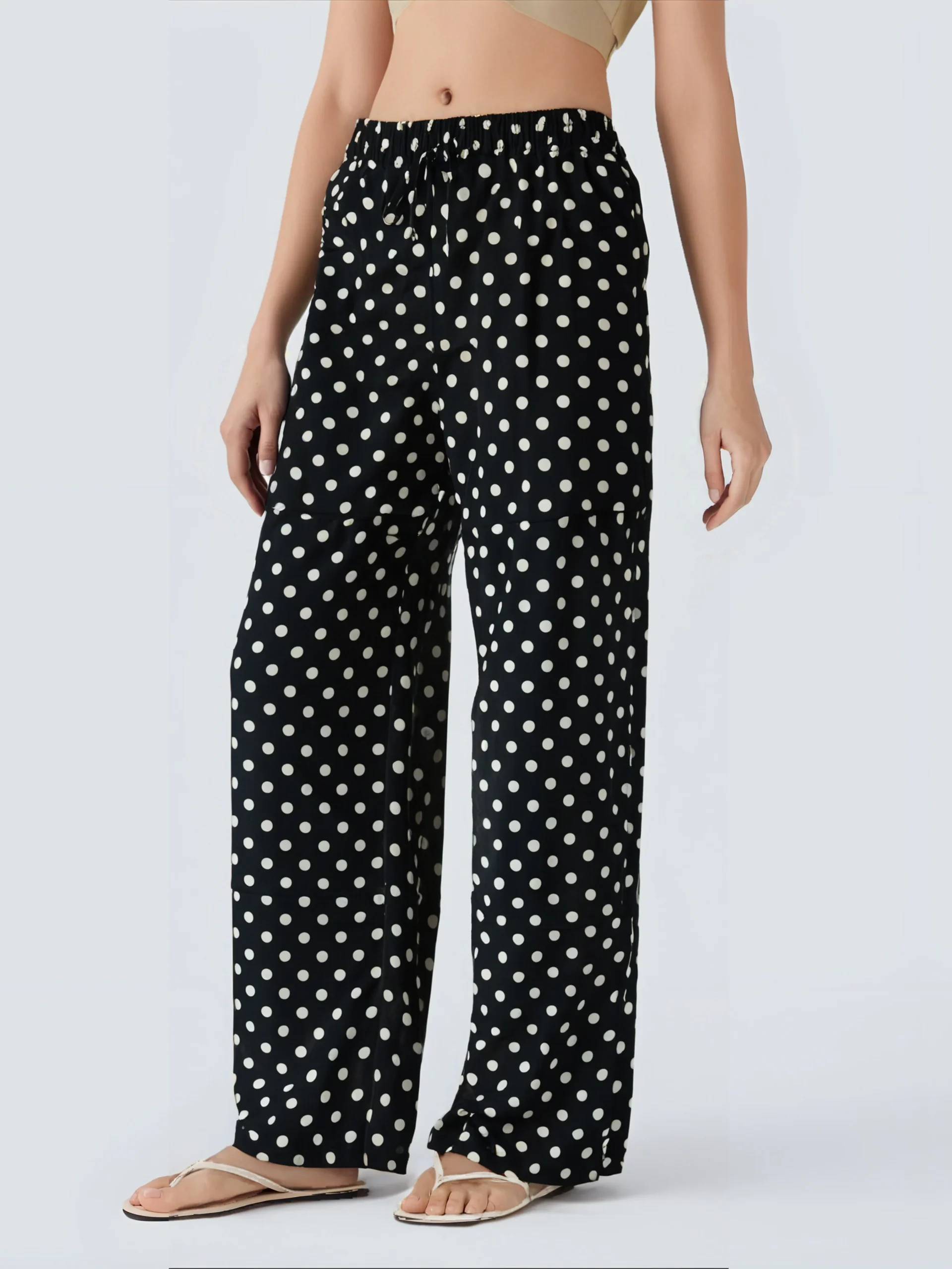 Pantalon Décontracté à Petits Pois – Image 7