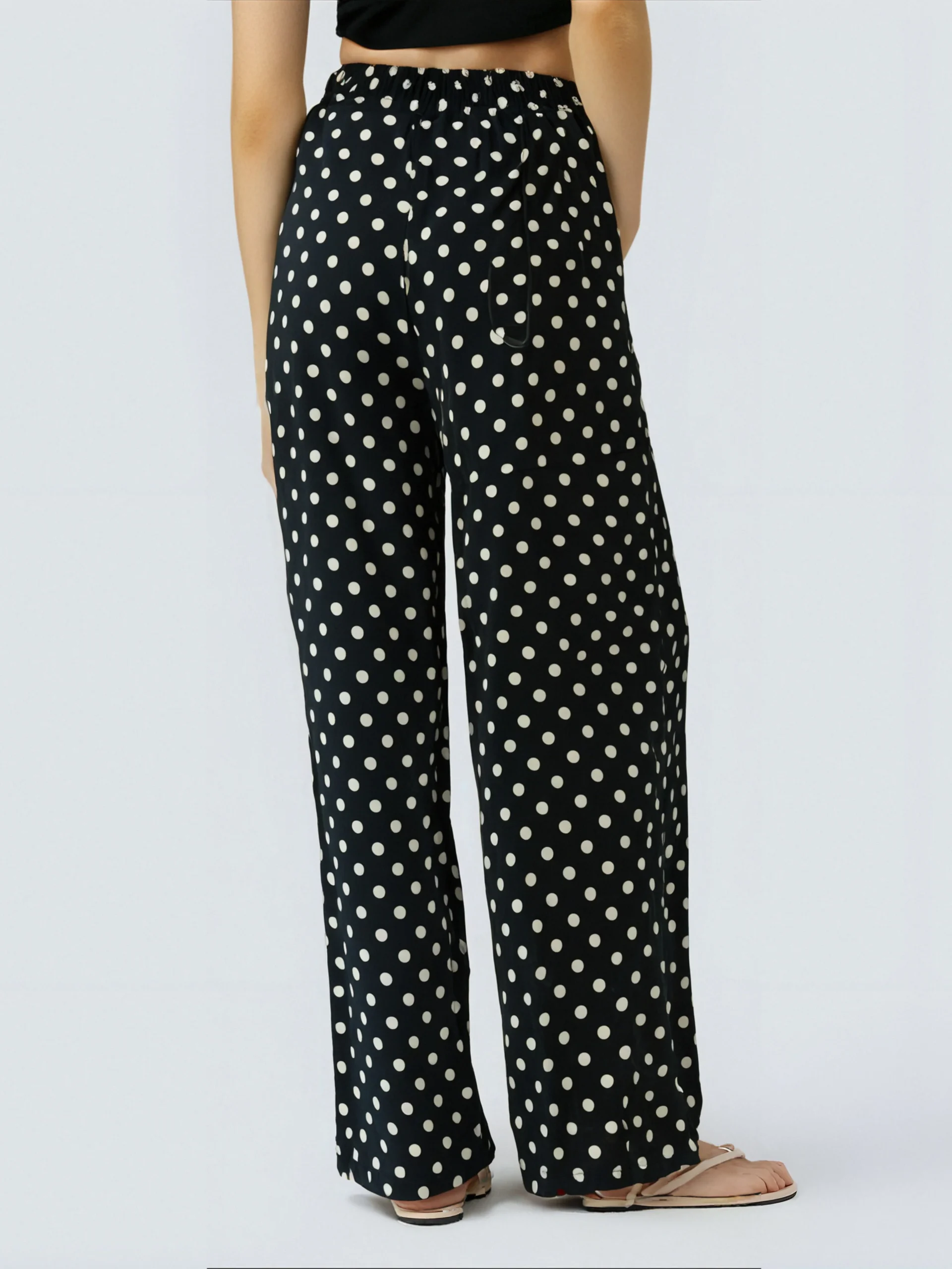 Pantalon Décontracté à Petits Pois – Image 8