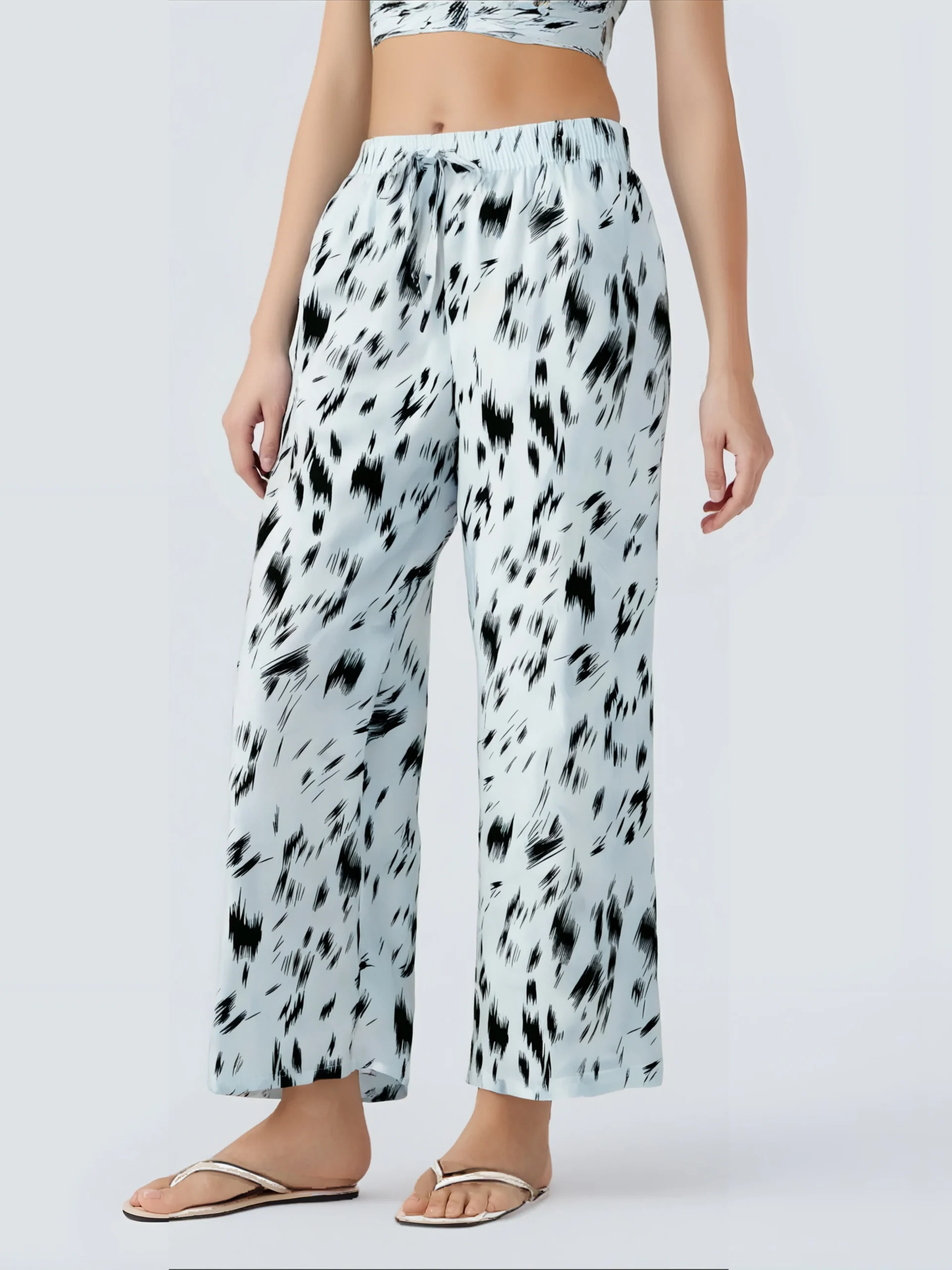 Pantalon Décontracté Imprimé Abstrait – Image 6