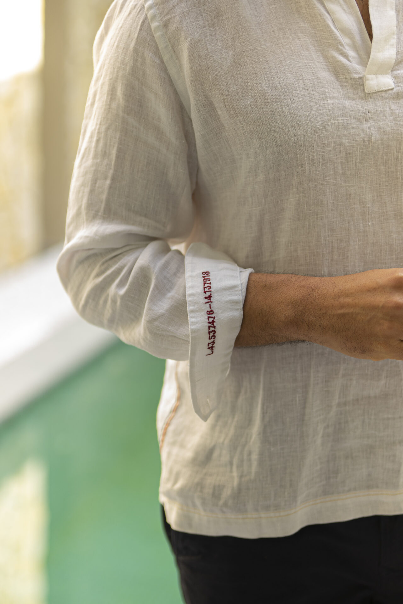 Chemise en lin homme LUDO BLANC