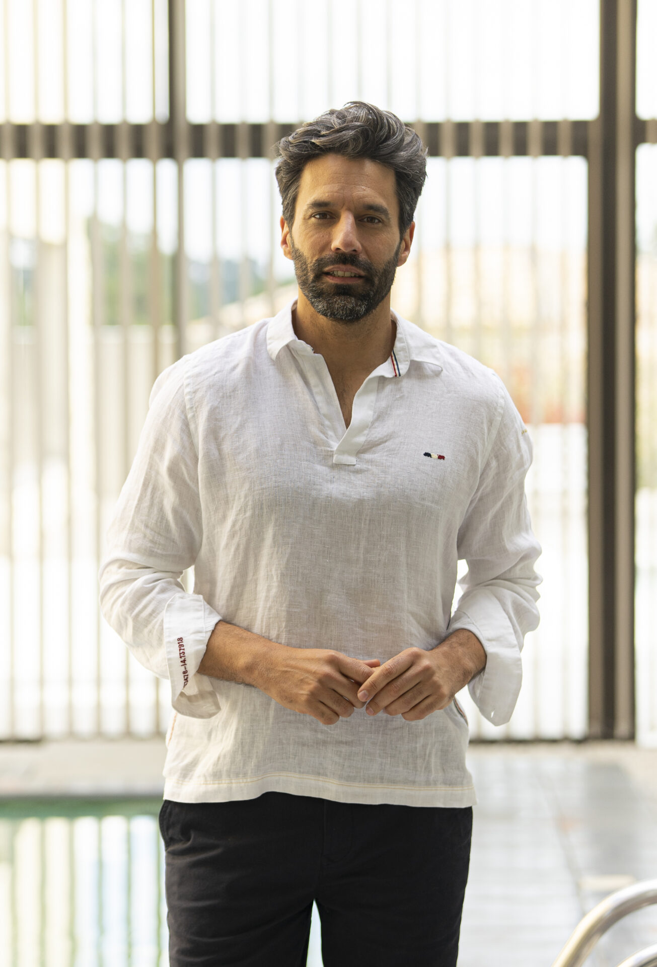 Chemise en lin homme LUDO BLANC – Image 3