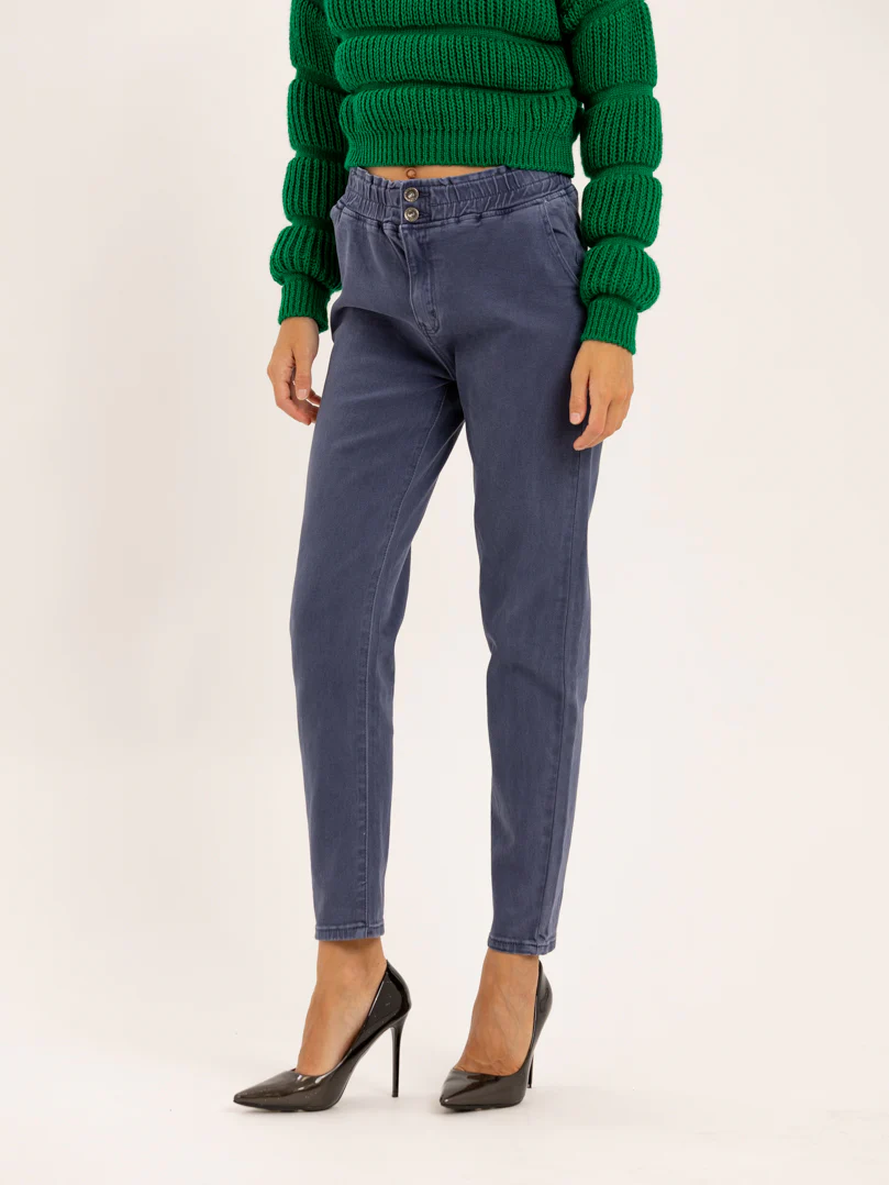 Jean mom fit taille élastique – Image 6