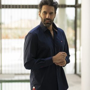 Chemise en coton NOLAN Marine