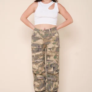 Jean cargo militaire