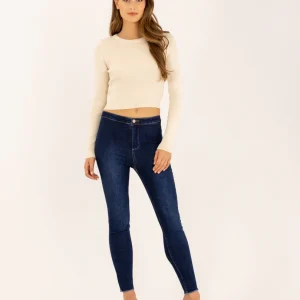 Jean skinny 7/8 ourlet brut