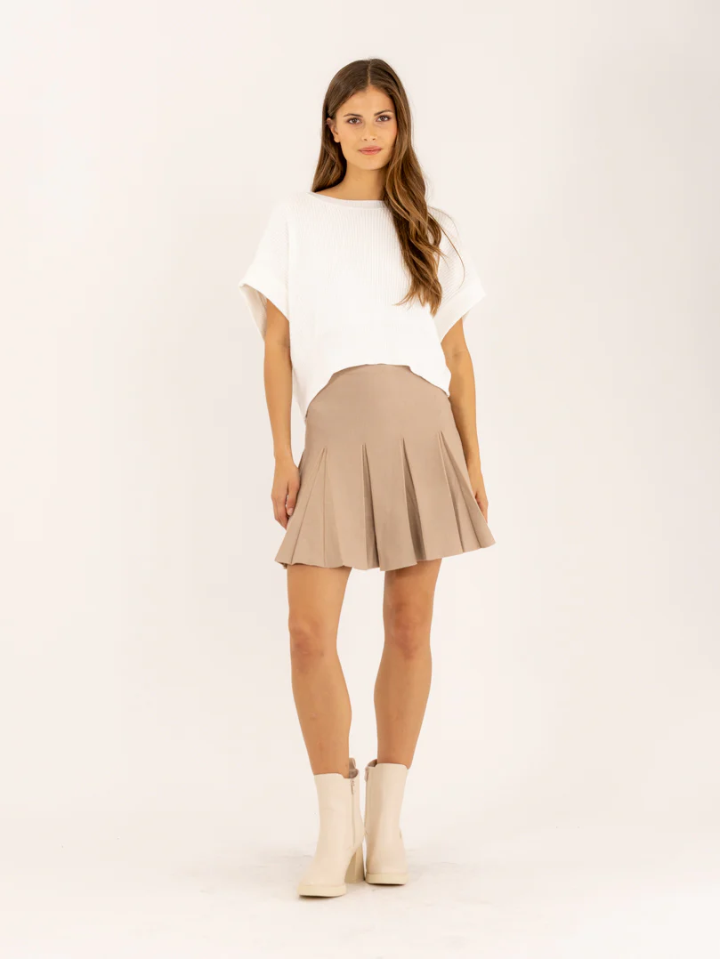 Pull sans manches en maille à épaules larges – Image 8