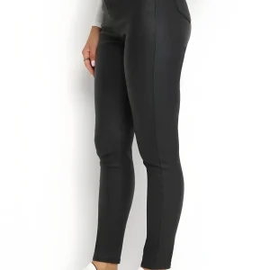 Pantalon skinny effet cuir mate