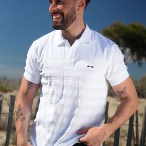 Polo éponge homme RICK BLANC