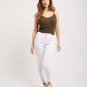 Jean blanc mid waist
