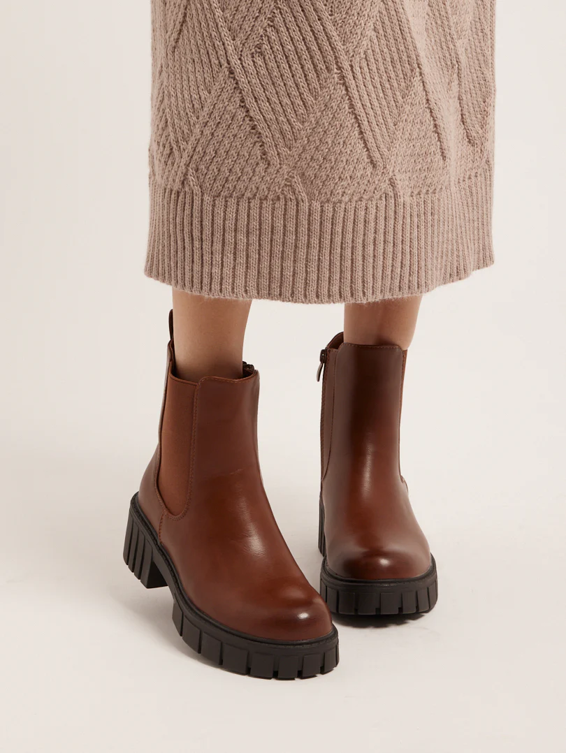 Bottines avec élastique latéral