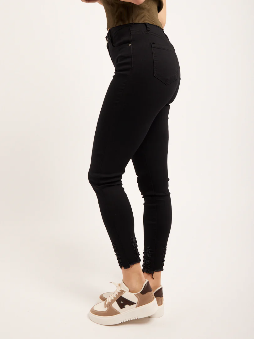 Jean mid waist noir – Image 3