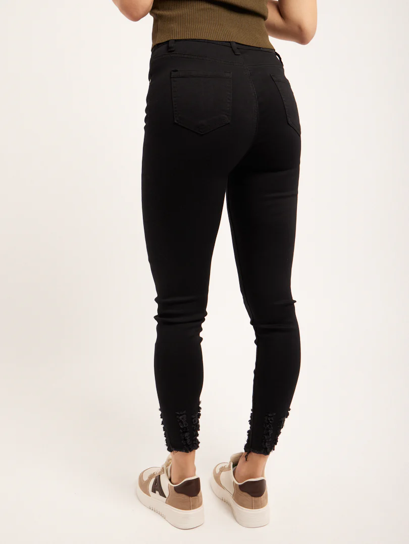 Jean mid waist noir – Image 4