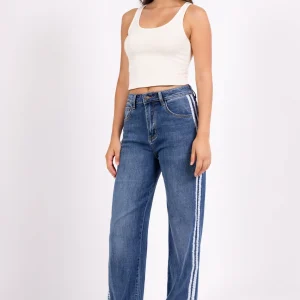 Jean Large à Bandes Latérales – Le Must-Have Street