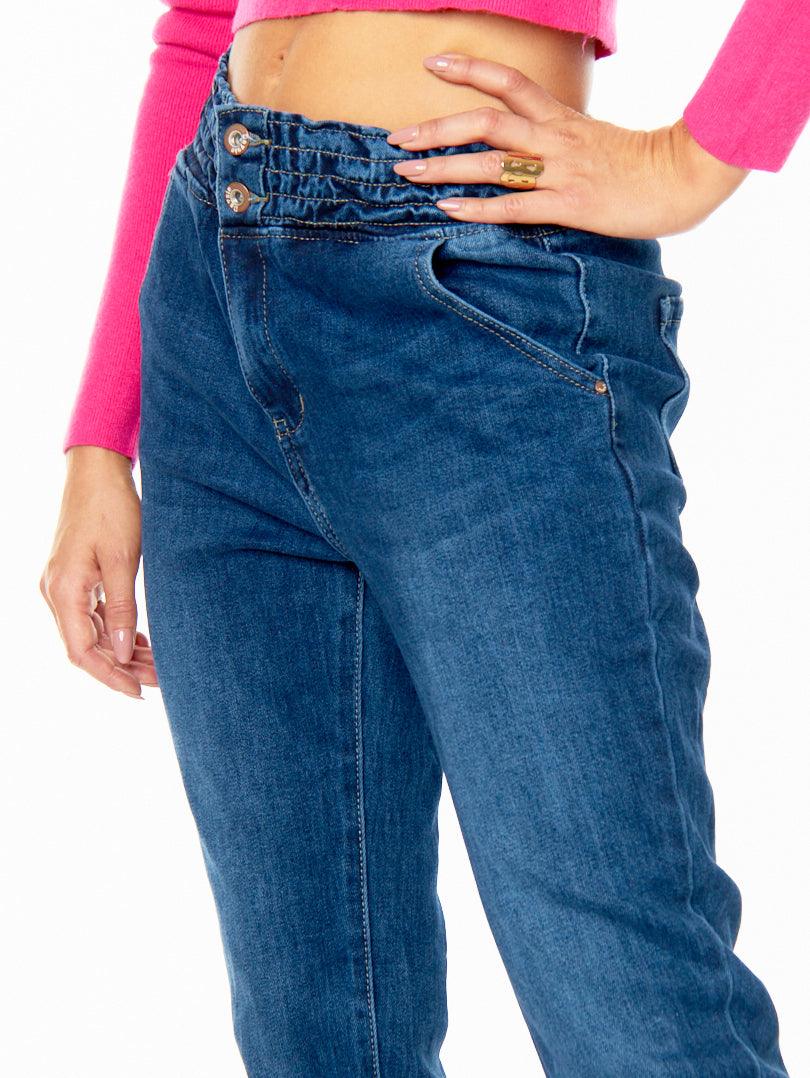 Jogger pant en jean Denim bleu moyen – Image 3