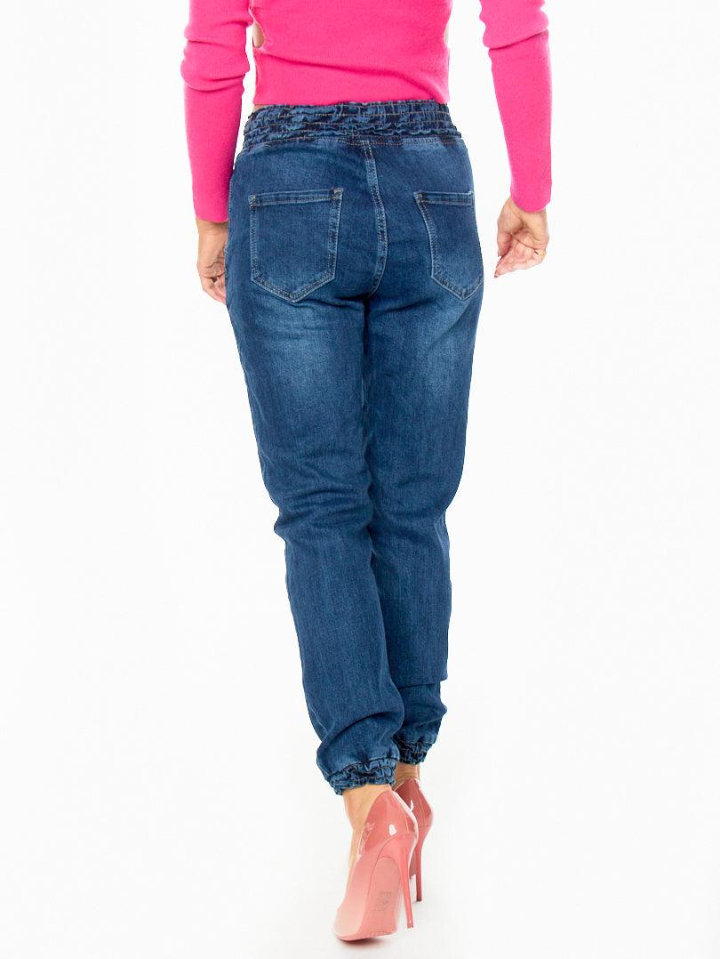 Jogger pant en jean Denim bleu moyen – Image 4