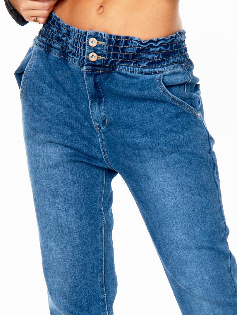 Jogger pant en jean Denim bleu moyen – Image 3