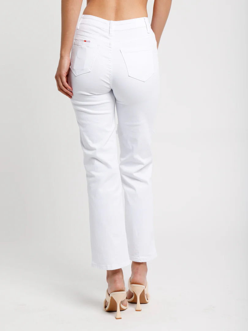 Jean wide déchiré blanc – Image 4
