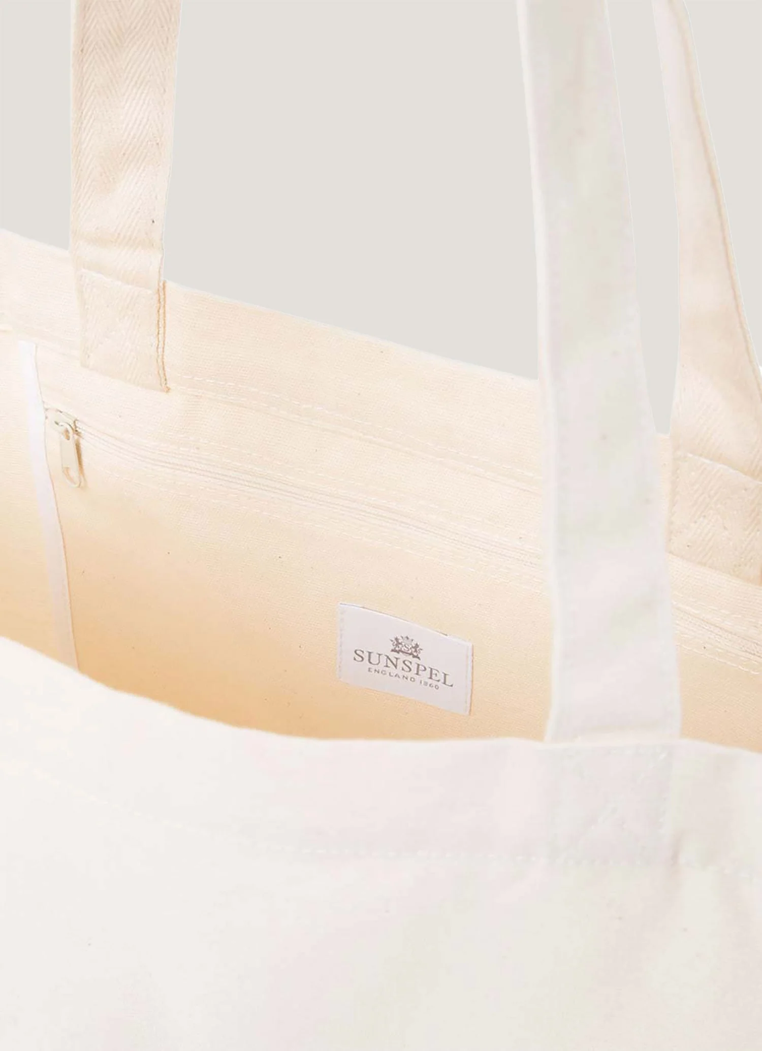 Printed Tote Bag in Ecru