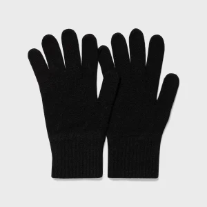 Cashmere Knitted Glove in Black