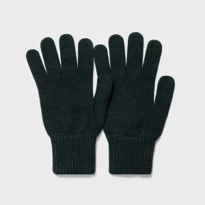Cashmere Knitted Glove in Dark Green
