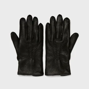 Men's Dents Deerskin Glove in Black