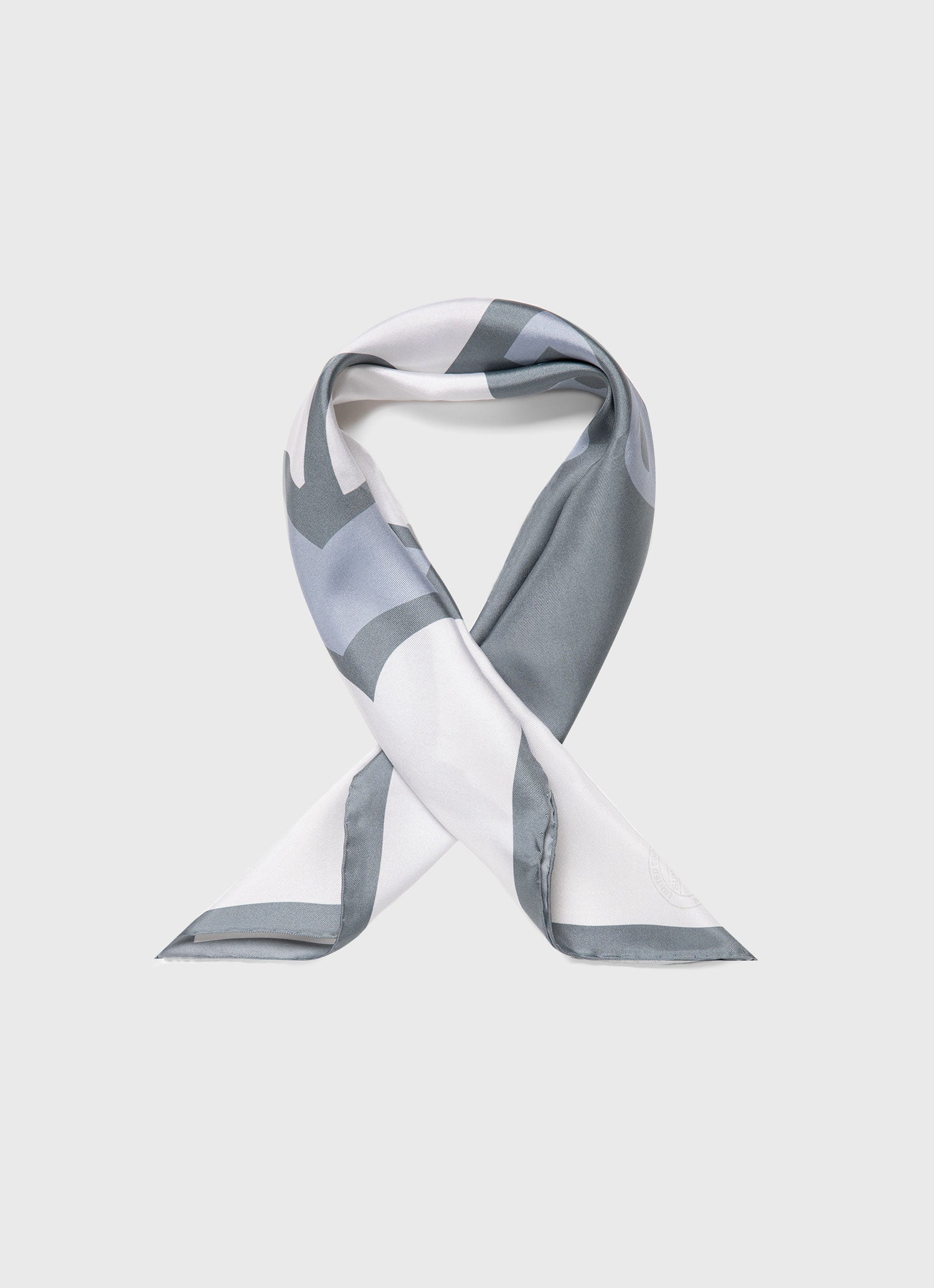 Women&rsquo;s Silk Scarf in Smoke Green Archive Print