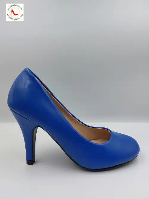 Escarpins Bout Rond Bleus