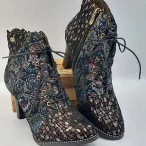 Bottines Alcbaneo Noir Bleu