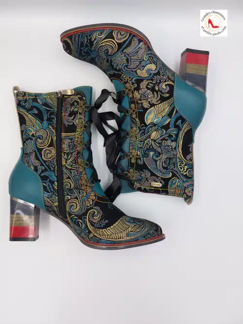 Bottines Geceko Turquoise