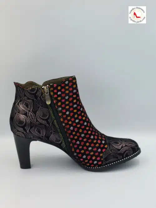 Bottines Albane Cuir Rouge – Image 4