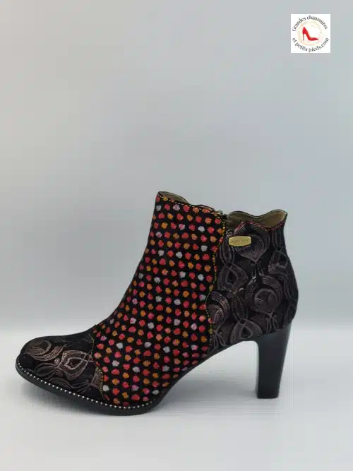 Bottines Albane Cuir Rouge – Image 3