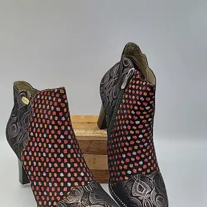 Bottines Albane Cuir Rouge