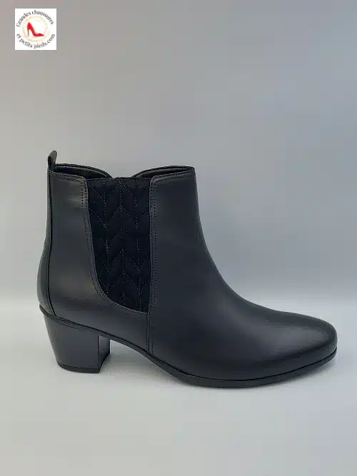 Bottines Cuir Noir
