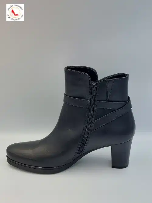 Bottines Noir Cuir – Image 3