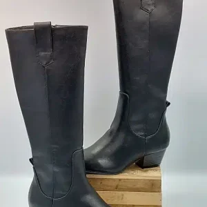 Bottes Lisses Noires