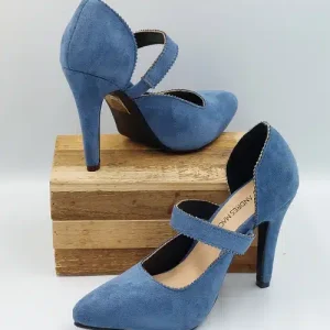 Escarpins Style Mary Jane Bleu