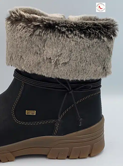 Bottines Noires Fourrure Synthétique – Image 6
