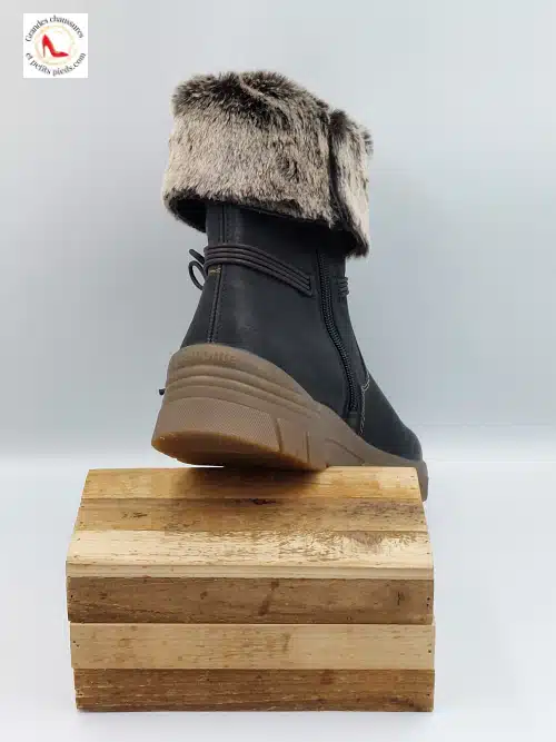 Bottines Noires Fourrure Synthétique – Image 5